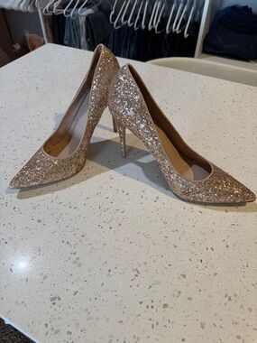 Steve Madden Glitter Pointed-Toe Stiletto Pumps